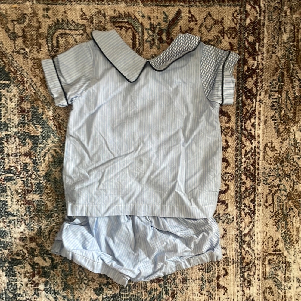 OAKS APPAREL SZ 24mos. BLUE STRIPE Playset